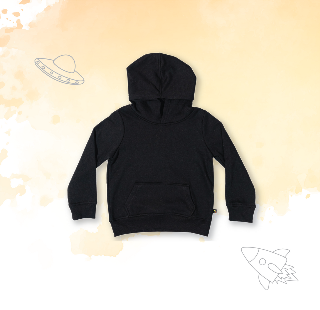 Fleece Hoodie - Onyx Black