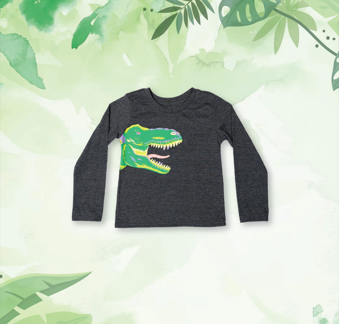 Long Sleeve Dino Graphic Tee