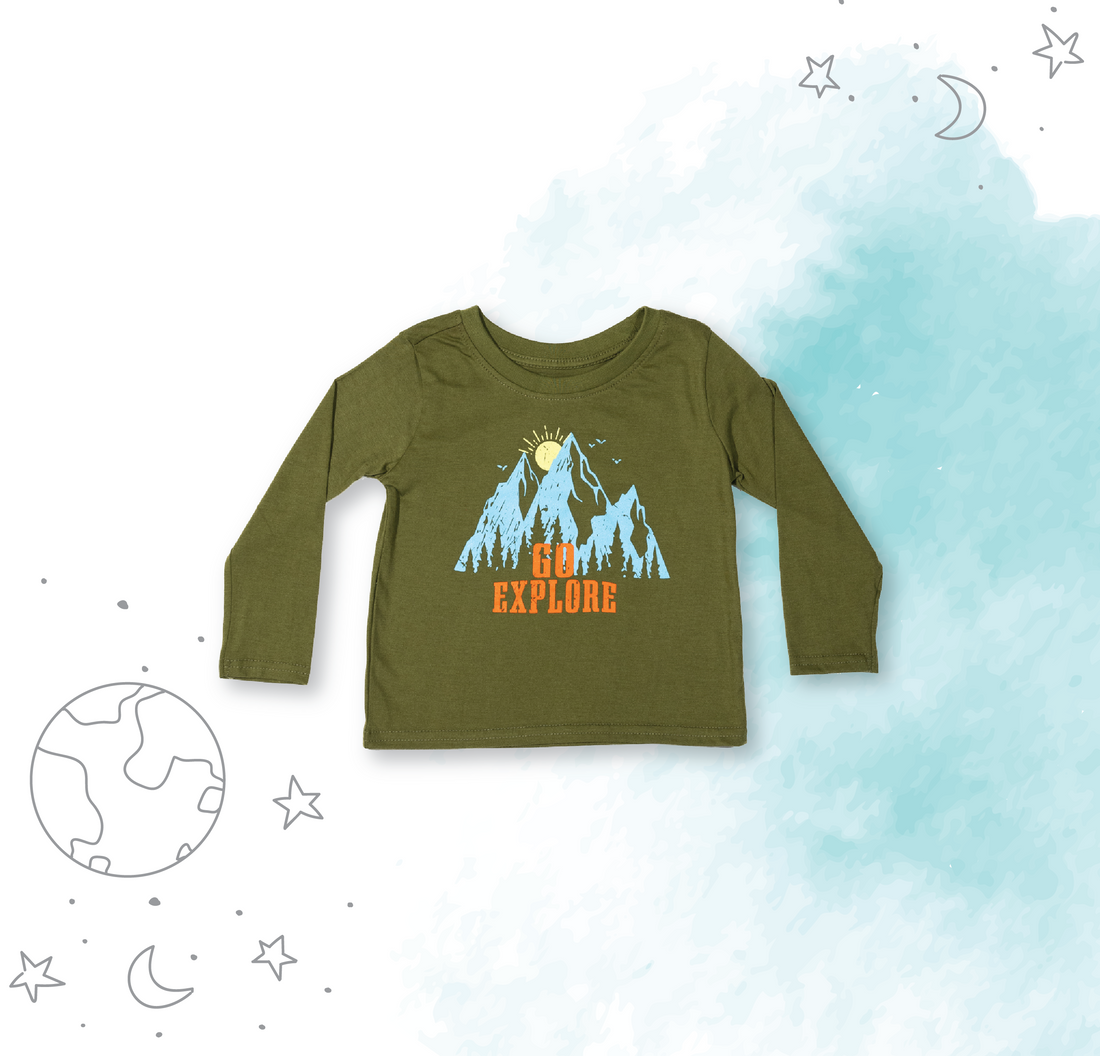 Long Sleeve Go Explore Graphic Tee