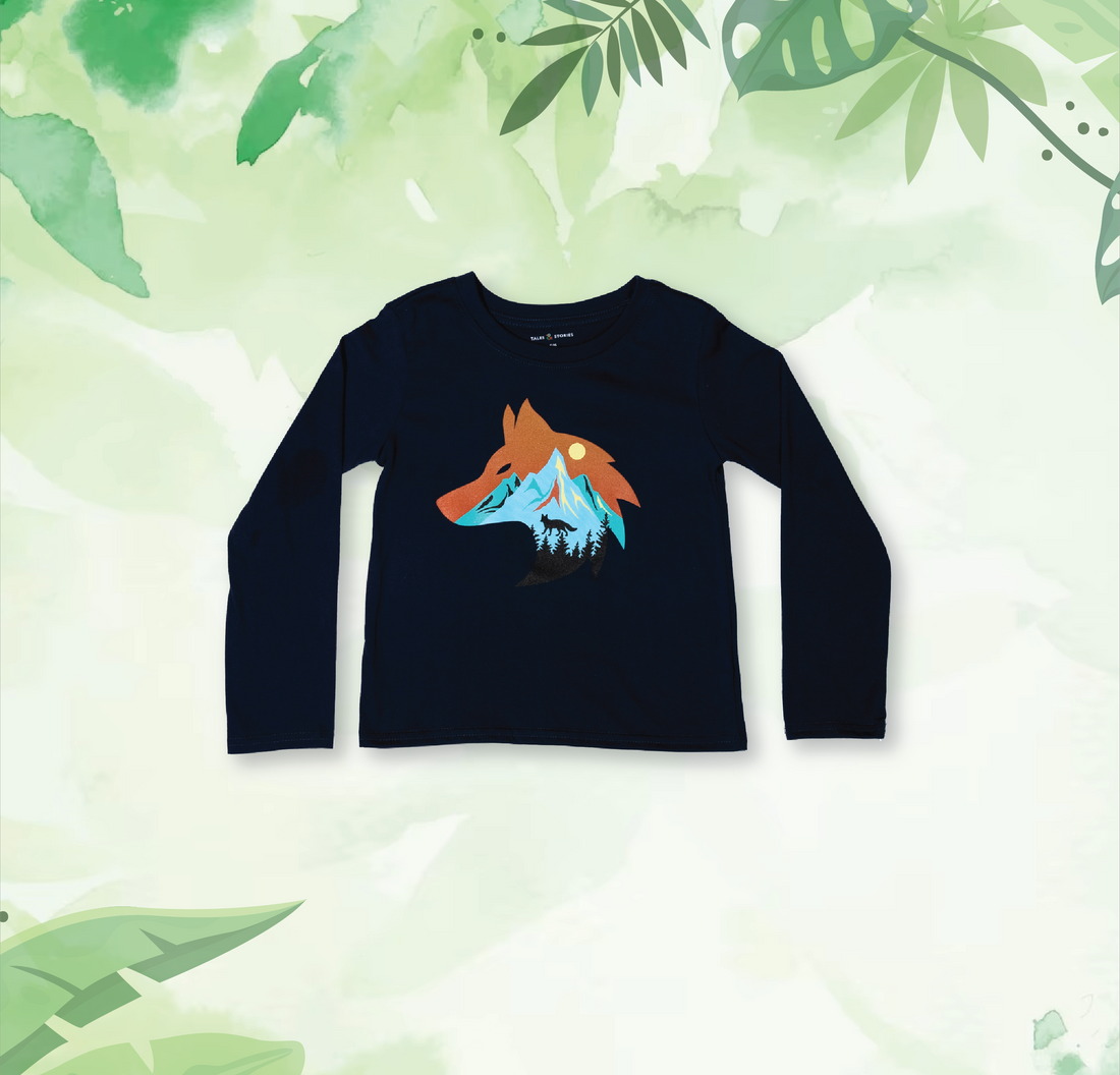 Long Sleeve Wolf Graphic Tee