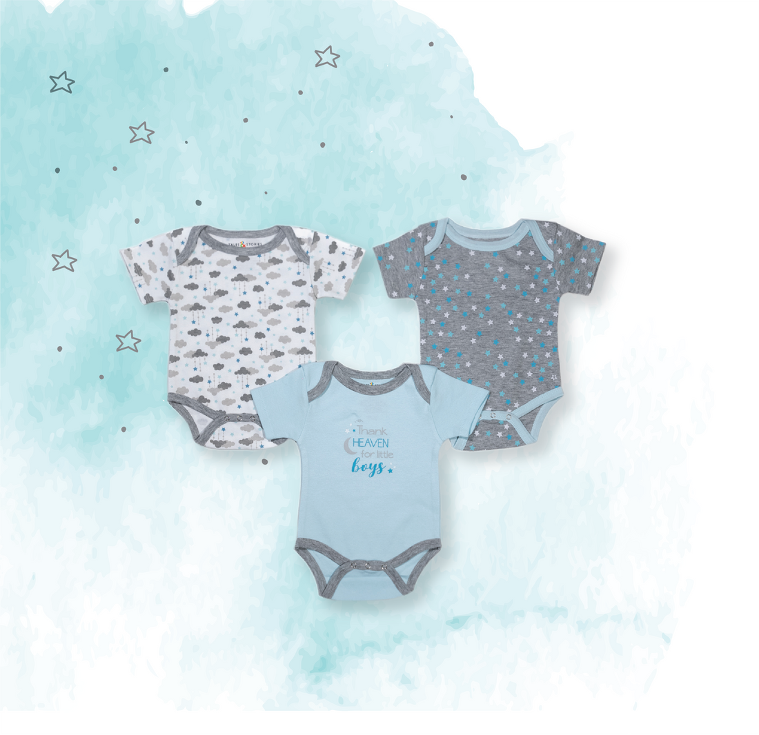 Thank Heaven for Little Boys 3 PK Bodysuit