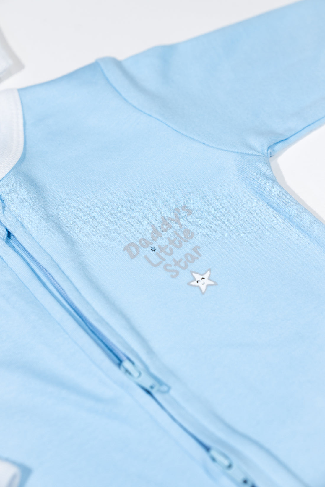 Daddy's Little Star 2 PK Reversible Zipper Footie