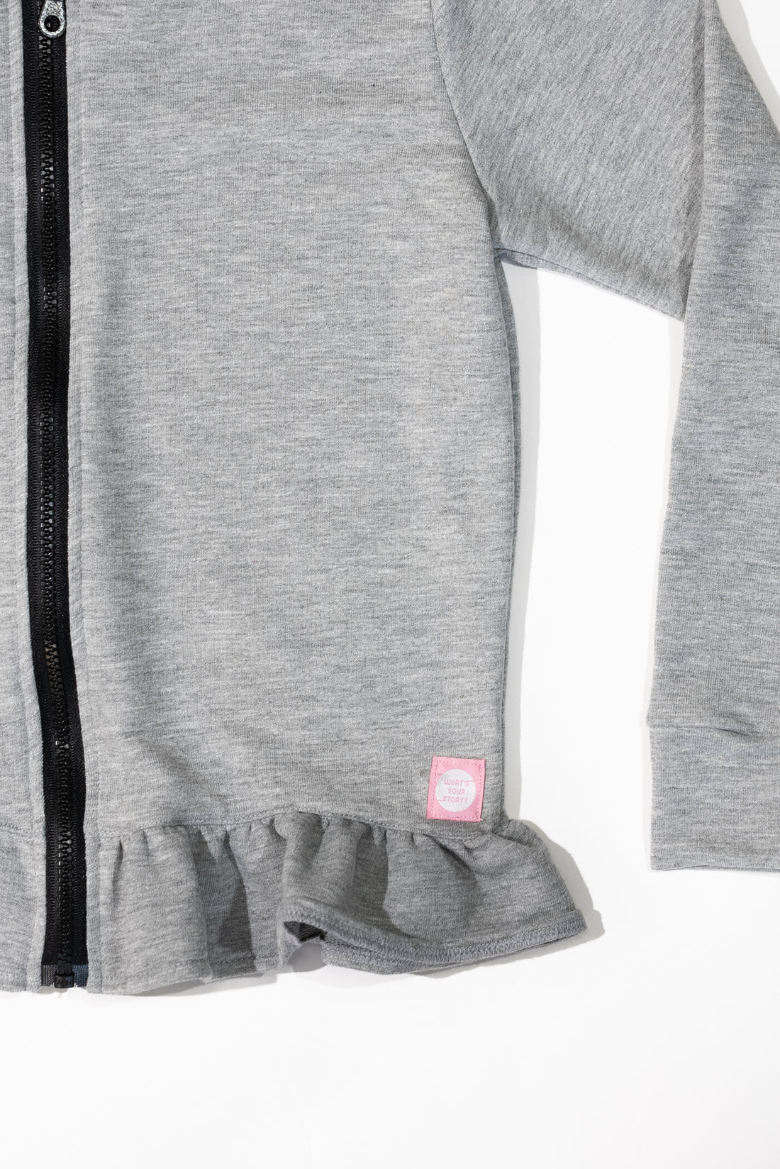 Ruffle Hooded Jacket