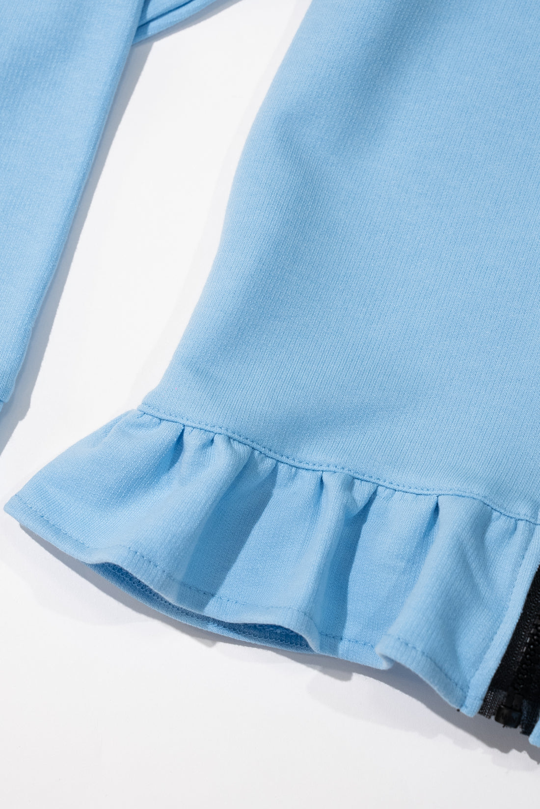 Sky Ruffle Hooded Jacket