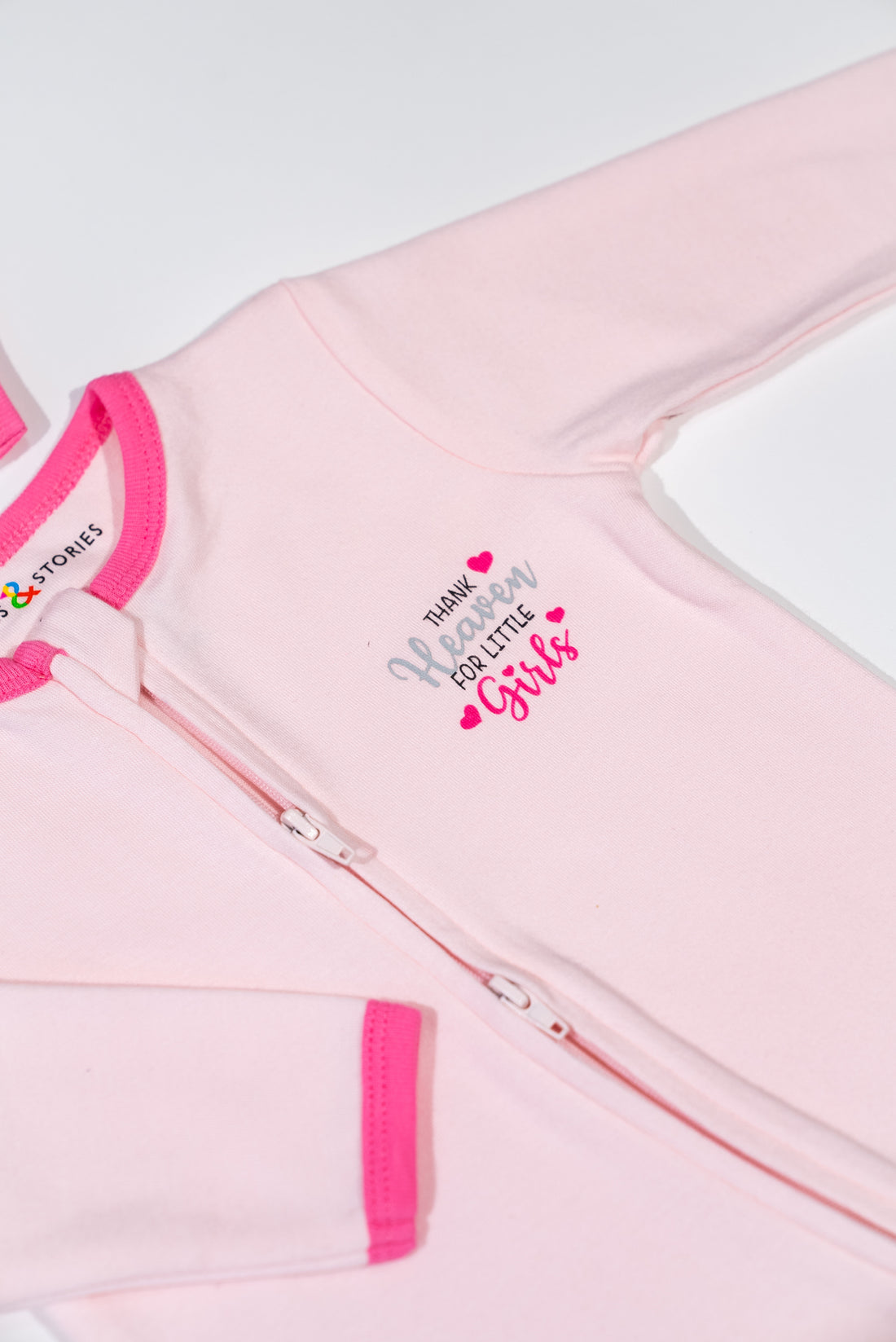 Thank Heaven For Little Girls 2 PK Reversible Zipper Footie