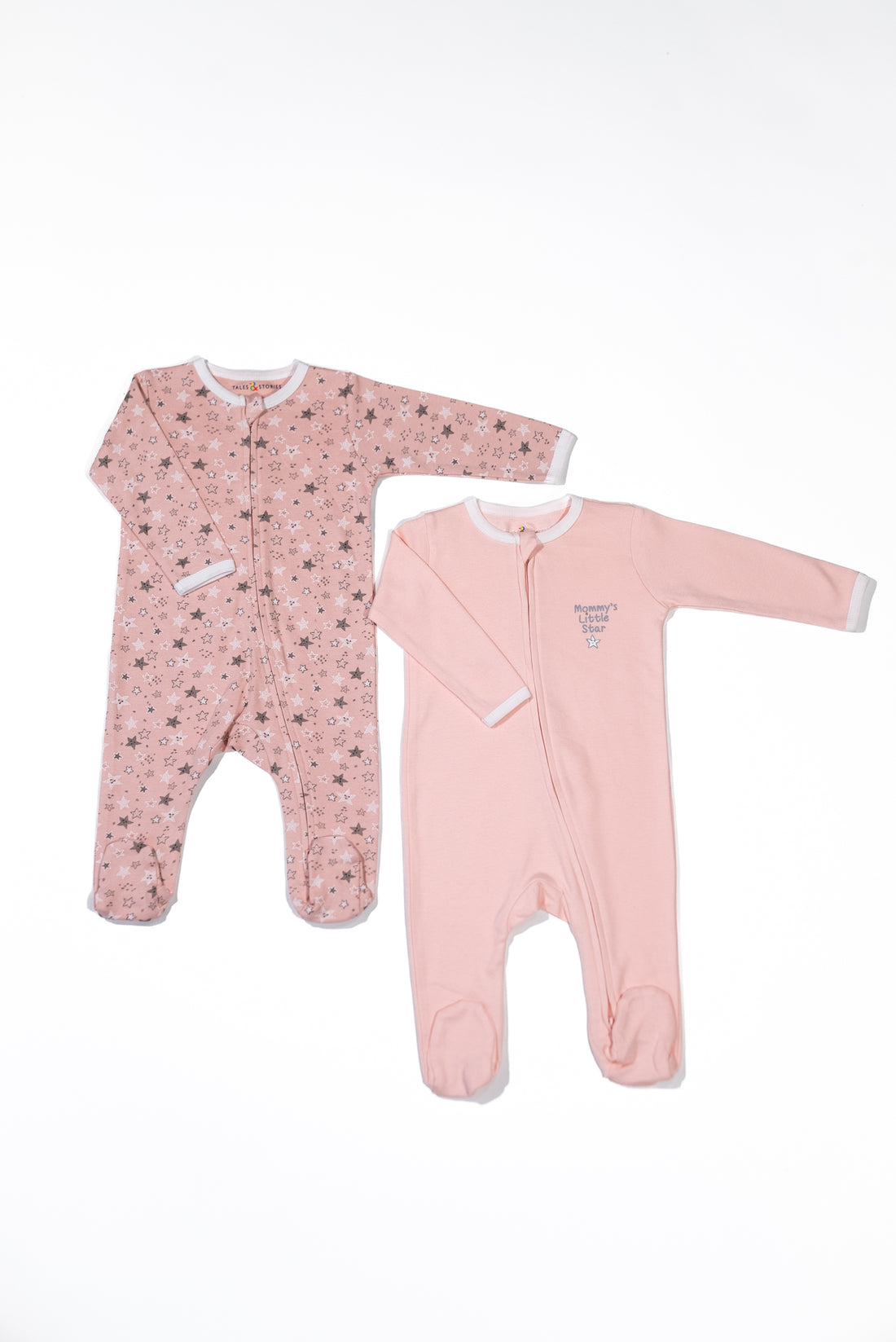 Mommy's Little Star 2 PK Reversible Zipper Footie