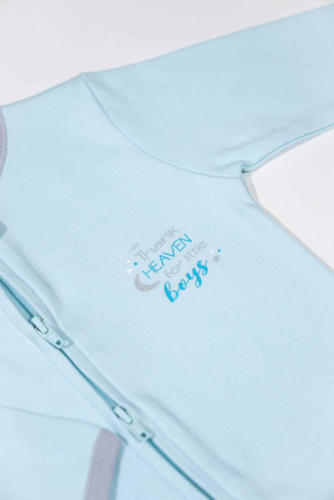 Thank Heaven for Little Boys 2 PK Reversible Zipper Footie